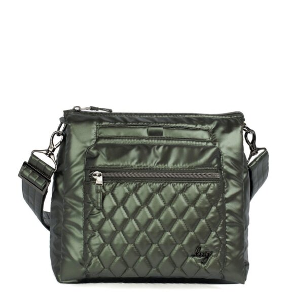 lug Handbags - Lug Wander Crossbody Bag Metallic Olive Green NWT